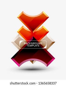 Moderner, geometrischer abstrakter Hintergrund. minimales Vektordesign