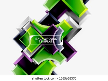 Fondo abstracto geométrico moderno. Diseño mínimo de vectores