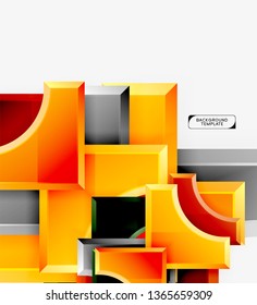 Modern geometrical abstract background. Vector minimal design