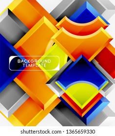 Fondo abstracto geométrico moderno. Diseño mínimo de vectores