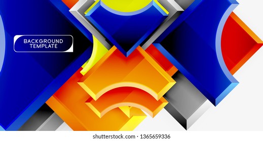Modern geometrical abstract background. Vector minimal design