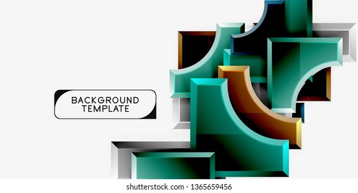 Modern geometrical abstract background. Vector minimal design
