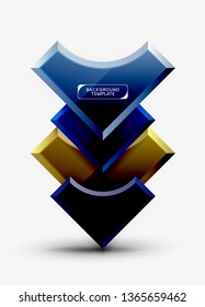 Moderner, geometrischer abstrakter Hintergrund. minimales Vektordesign