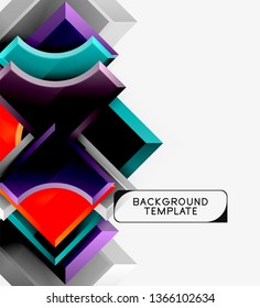 Modern geometrical abstract background. Vector minimal design