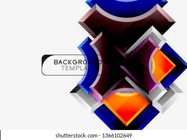 Modern geometrical abstract background. Vector minimal design