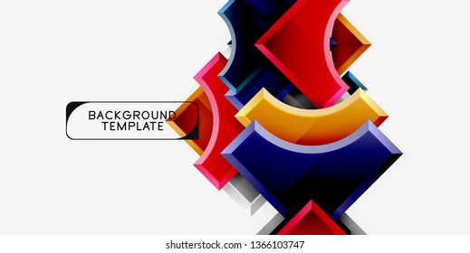 Modern geometrical abstract background. Vector minimal design