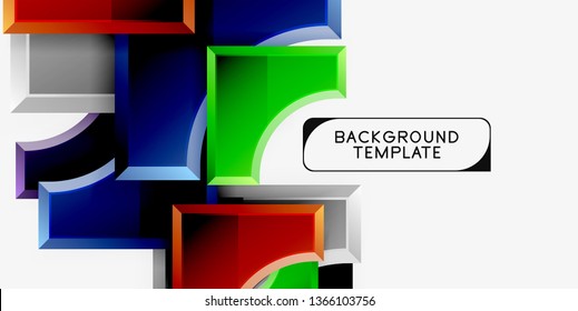 Modern geometrical abstract background. Vector minimal design