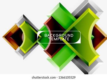 Modern geometrical abstract background. Vector minimal design