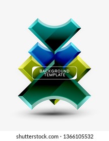Modern geometrical abstract background. Vector minimal design
