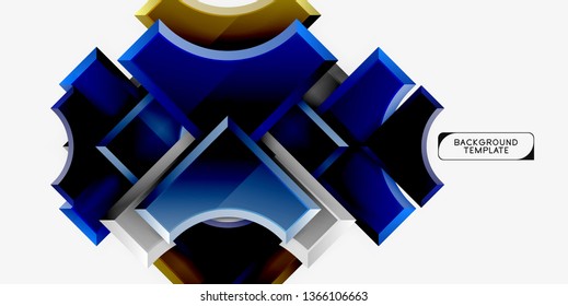 Fondo abstracto geométrico moderno. Diseño mínimo de vectores