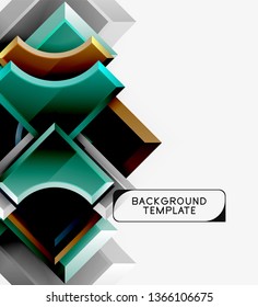 Modern geometrical abstract background. Vector minimal design
