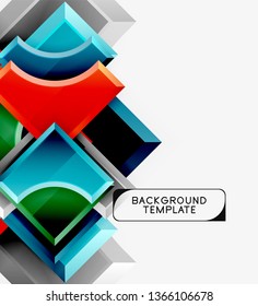 Fondo abstracto geométrico moderno. Diseño mínimo de vectores