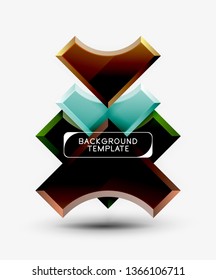 Modern geometrical abstract background. Vector minimal design