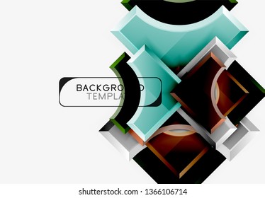 Modern geometrical abstract background. Vector minimal design
