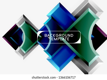 Modern geometrical abstract background. Vector minimal design