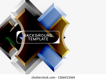 Modern geometrical abstract background. Vector minimal design