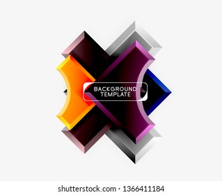 Modern geometrical abstract background. Vector minimal design