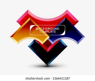 Modern geometrical abstract background. Vector minimal design