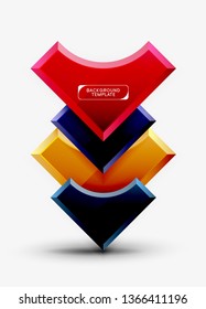 Modern geometrical abstract background. Vector minimal design
