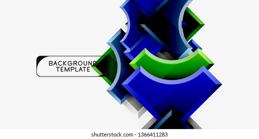 Modern geometrical abstract background. Vector minimal design