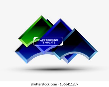 Fondo abstracto geométrico moderno. Diseño mínimo de vectores