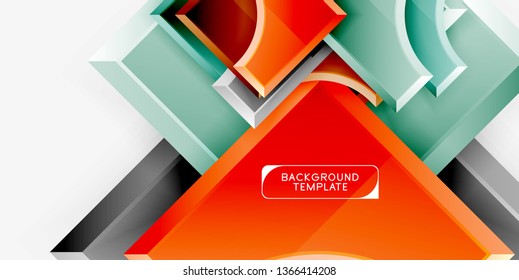 Fondo abstracto geométrico moderno. Diseño mínimo de vectores