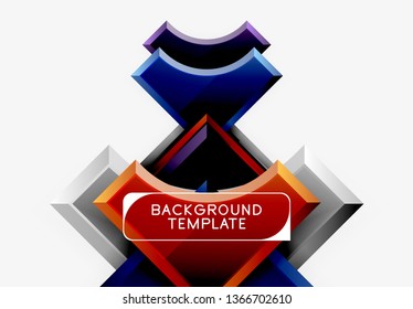 Modern geometrical abstract background. Vector minimal design
