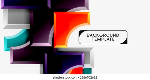 Modern geometrical abstract background. Vector minimal design