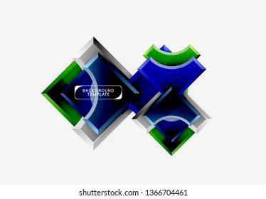 Modern geometrical abstract background. Vector minimal design