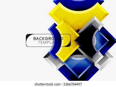 Modern geometrical abstract background. Vector minimal design