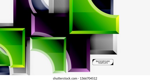 Modern geometrical abstract background. Vector minimal design