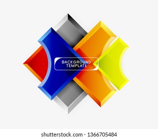 Modern geometrical abstract background. Vector minimal design