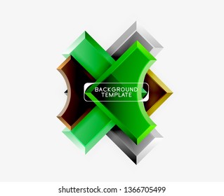 Modern geometrical abstract background. Vector minimal design