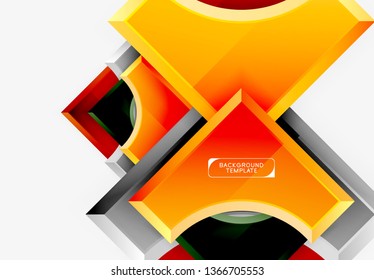 Modern geometrical abstract background. Vector minimal design