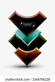 Moderner, geometrischer abstrakter Hintergrund. minimales Vektordesign
