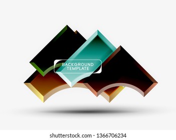 Modern geometrical abstract background. Vector minimal design