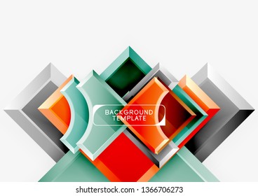 Modern geometrical abstract background. Vector minimal design