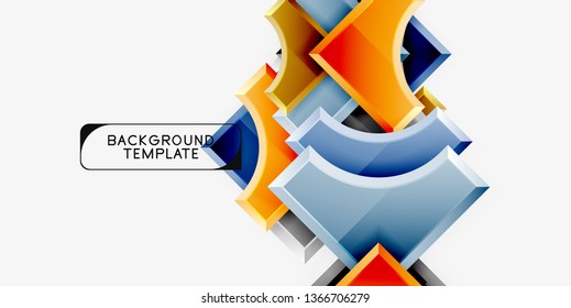 Modern geometrical abstract background. Vector minimal design