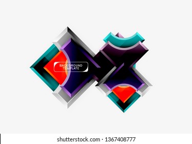 Fondo abstracto geométrico moderno. Diseño mínimo de vectores