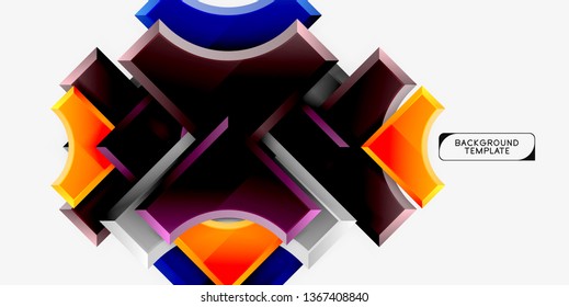 Modern geometrical abstract background. Vector minimal design