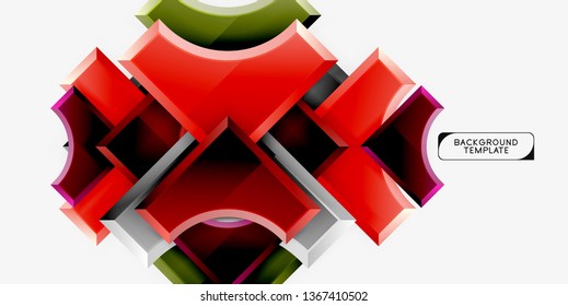 Modern geometrical abstract background. Vector minimal design