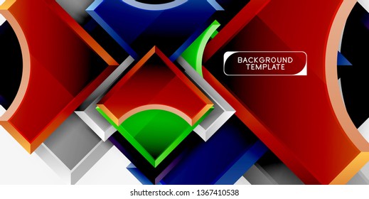 Modern geometrical abstract background. Vector minimal design