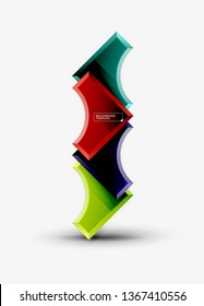 Modern geometrical abstract background. Vector minimal design