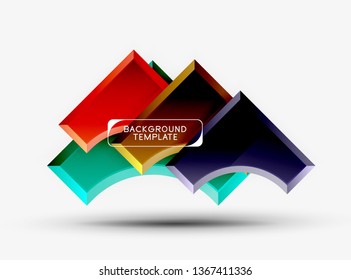 Fondo abstracto geométrico moderno. Diseño mínimo de vectores