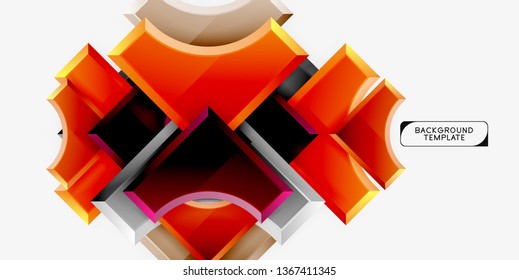 Modern geometrical abstract background. Vector minimal design