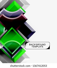 Modern geometrical abstract background. Vector minimal design