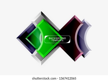 Modern geometrical abstract background. Vector minimal design