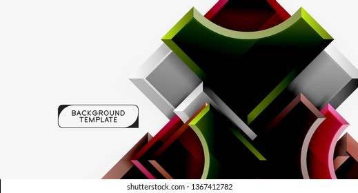 Modern geometrical abstract background. Vector minimal design