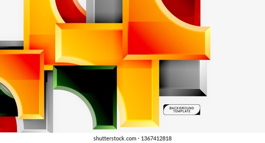 Modern geometrical abstract background. Vector minimal design