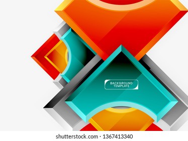 Modern geometrical abstract background. Vector minimal design
